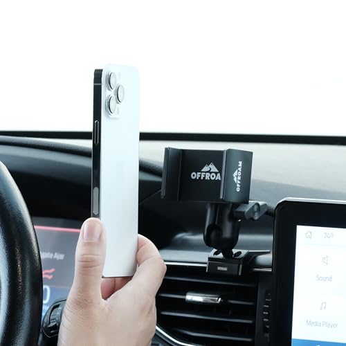 Offroam Phone Mount Made for 2020-2024 Ford Explorer, Aluminum Construction, 360-Degree Swivel