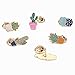 6 Pcs Cute Enamel Lapel Pins Sets Cartoon Animal Plant Fruits Foods Brooches Creative Pin Badges for Clothing Bags Backpacks Jackets Hat Accessory (Succulents cactus plants)