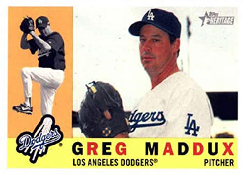 2009 Topps Heritage #62 Greg Maddux Dodgers Baseball Card