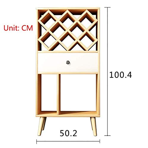 Gabinete para vinos de pie de madera maciza con 3 capas miniatura 3