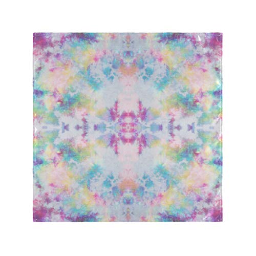 Servilletas de tela ALAZA con patrón Tie Dye rosa, pack 6 miniatura 2
