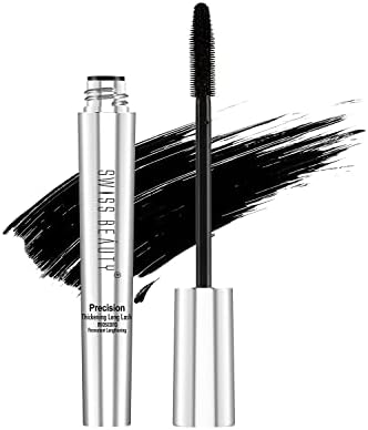 Swiss Beauty Waterproof Volume Mascara | Smudge Proof Curling Mascara For Eye Makeup | Jet Black, 8.5Ml |