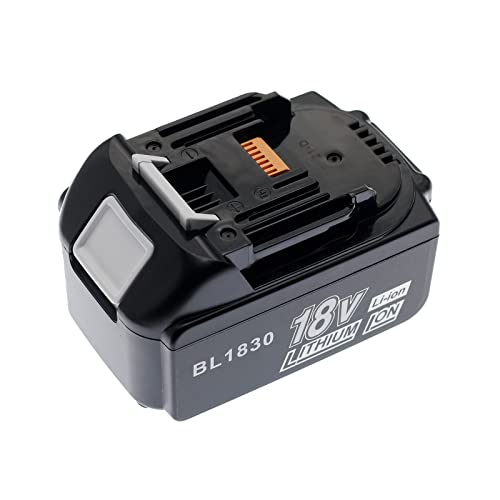 BTMKS 18V 5.0 Ah Lithium-Ionen ErsatzAkku fr Makita BL1860 BL1850B BL1850BL1840 BL1845 194205-3194309-1194204-5196399-0196673-6 LXT-400 für Makita Akku Cover
