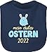 Shirtracer Ostergeschenke Ostern Baby Kleidung - Mein erstes Ostern 2022 blau - Unisize - Navy Blau - mein erstes ostern lätzchen - BZ12 - Baby Lätzchen Baumwolle