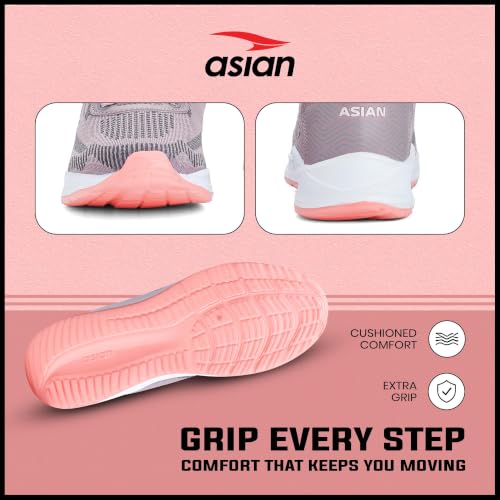 Image of ASIAN Mercury-25 Women's Sports Shoes | Trendy, Comfortable Walking Sneakers | Memory Foam Technology, Breathable Knit for Running, Walking & Travel