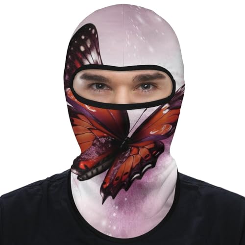 Máscara facial Butterfly para hombres y mujeres, protección solar, transpirable, cubre todo el cráneo para senderismo, ciclismo, running y conducción miniatura 1