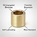 Sintered Bronze Bushing (10-Pack) - Self-Lubricating Brass Sleeve Bearings for Automotive, HVAC and Power Tool Applications，4mm Bore 8mm OD 6mm Length (6 * 10 * 10mm)