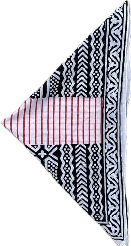 Hand Printed Cotton Bandanas for Women - Hand Block Paisley Design Premium Kerchiefs for Men and Women - Handmade Organic Cotton Bandanas for Women - Exceptional Design High-Grade Boho Chic3