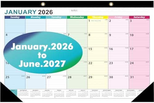 ZTX Desk Calendar 2026 Calendar Wall Calendars 2026-18 Month Planner 17