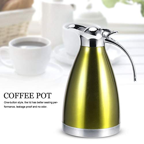Chaleira de aço inoxidável à prova de vazamento à prova de ferrugem,(Type A alloy handle gold, 1.5L)