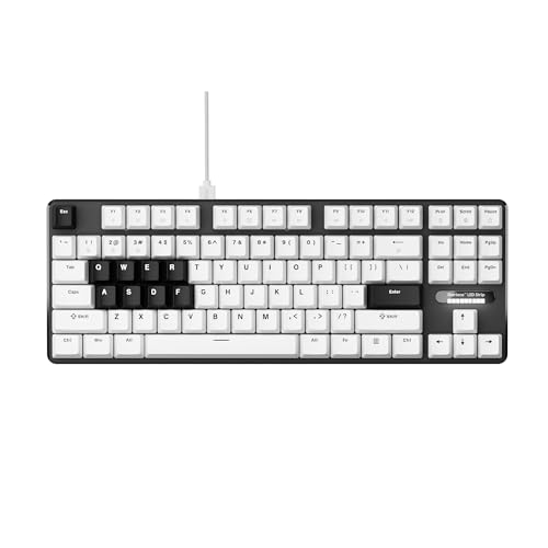 Image of Pulsar Gaming Gears PCMK3 HE 80% (87 Keys) TKL Gaming Keyboard, Hall Effect Magnetic Switch, 8K Polling, Hot-Swappable, RGB, PBT Keycaps (White) | 80% Hall Effect magnetic switch gaming keyboard designed for ultra-fast input and precision