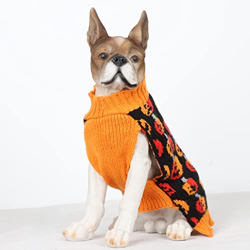 Bobibi Pet Clothes The Halloween Pumpkin Cat Dog Sweater, Dog Knitwear, Dog Apparel, Pet Sweatshirt #TOP3