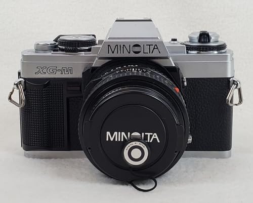 Minolta XG-M Manual Focus 35MM SLR Film Camera with Minolta MD mount Manual Focusing Zoom lens. Compatible with color and B&W film manual & auto shutter options (Renewed)