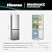 Hisense RB440N4ACC Kühl- Gefrierkombination/Total NoFrost/Multiflow 360°/ Flaschenhalter/Holiday Mode/FreshZone/ 336L(178+78)/ Essential/BxHxT: 59,5×201,7×57,9 cm/Silber [Energieklasse C]