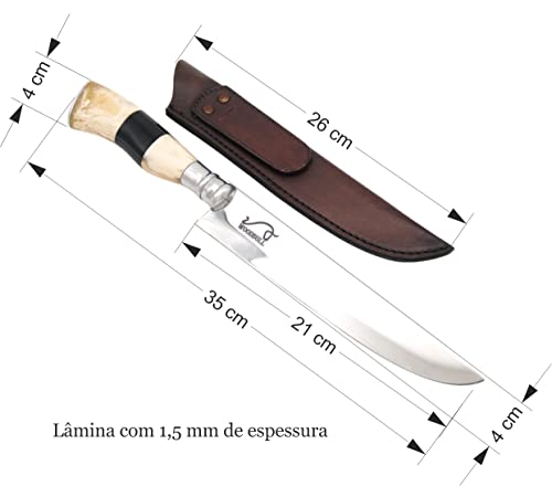 Kit Churrasco Faca Garfo e Garra de Urso Mestre do Churrasco