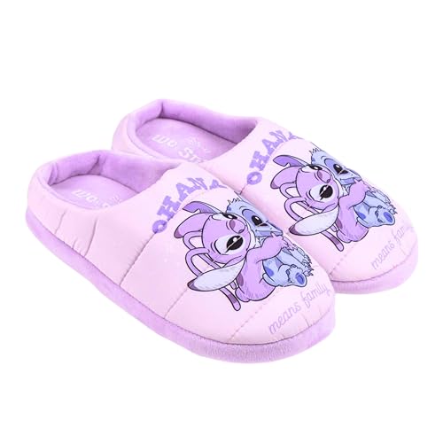 Disney Stitch Chaussons de Maison, Chaussons Semelle Antidérapante, Cadeau Femmes et Adolescents | Taille EU 40/41