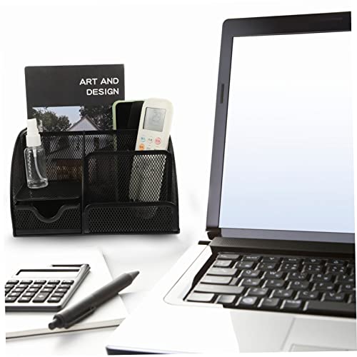 Porte-stylo de bureau en métal à tiroir 7 compartiments haut de gamme durable