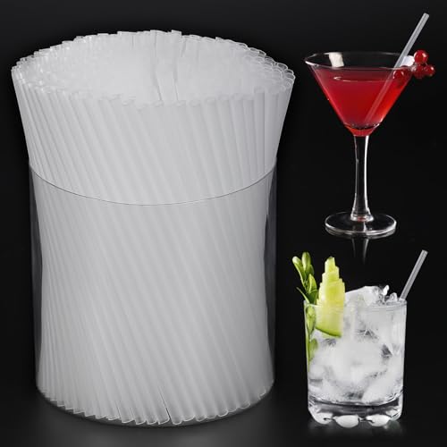 1000 pitillos desechables para cóctel de 5 pulgadas miniatura 1