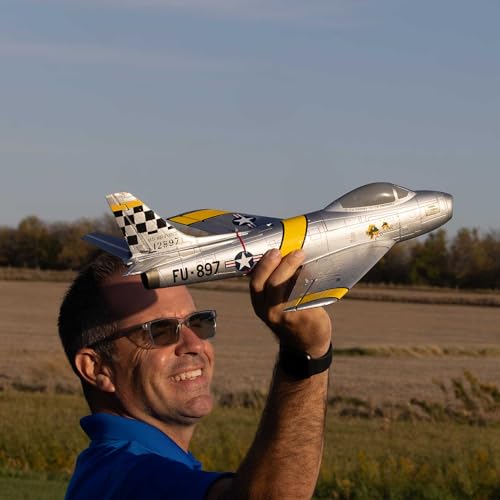 Avion E-flite UMX F-86 Sabre 30mm EDF BNF Basic pour passionnés de modélisme RC