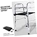 SKISUNO Walker Bath Seat Plate Aluminum Alloy Accessory Easy Handle Shower Seat for Seniors Drive Walker Parts
