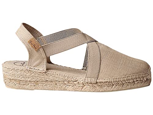Image of Toni Pons - VERONA - Women's flat vegan espadrilles with elastics