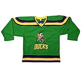 Julie The Cat Gaffney 6 Ducks Deluxe Embroidered Hockey Jersey - Mens Large Green