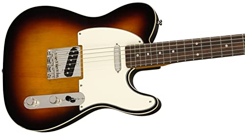 Image of Squier Classic Vibe Baritone Custom Telecaster Electric Guitar, with 2-Year Warranty, 3-Color Sunburst, Laurel Fingerboard