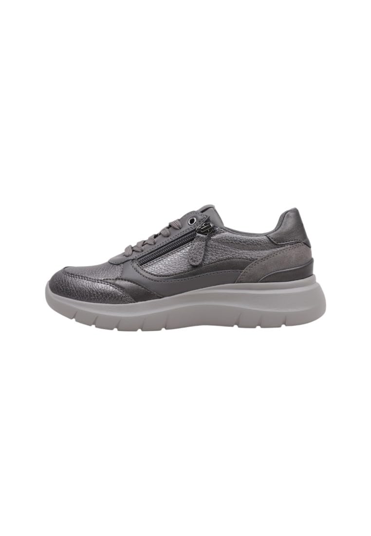 Geox Woman D Plummery Sneakers Dk Grey/Gun 36 EU