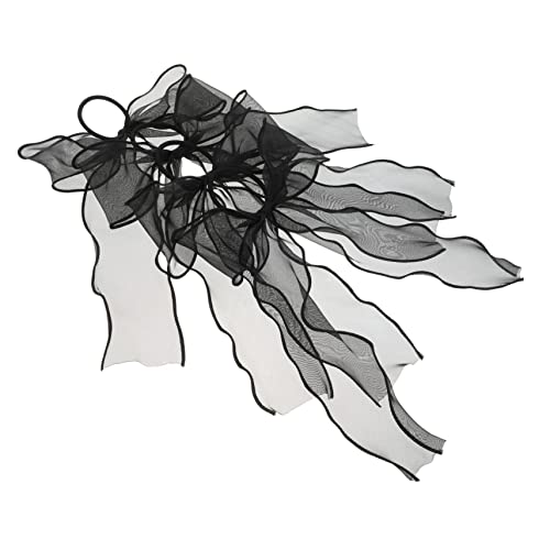 Élastiques à cheveux en organza volumineux : lot de 4 accessoires coiffure fille