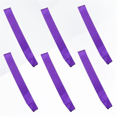 Cintas de raso en blanco moradas que no se deshilachan para bandas decorativas DIY 6