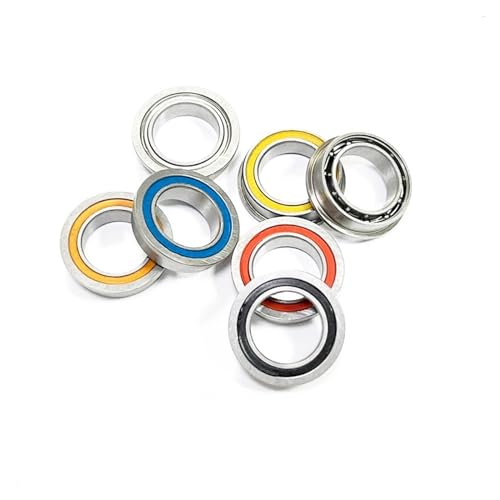 DINGGUANGHE 10pcs SF6700ZZ/F6700ZZ/F6700 Open Miniature Stainless Steel Flange Bearing 10x15x4mm Flanged Ball Bearings (Style : SF6700 Open, Size : 10x15x4mm)