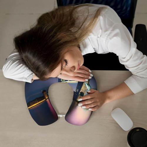 Almohada memory foam para cuello tamaño único negra miniatura 7