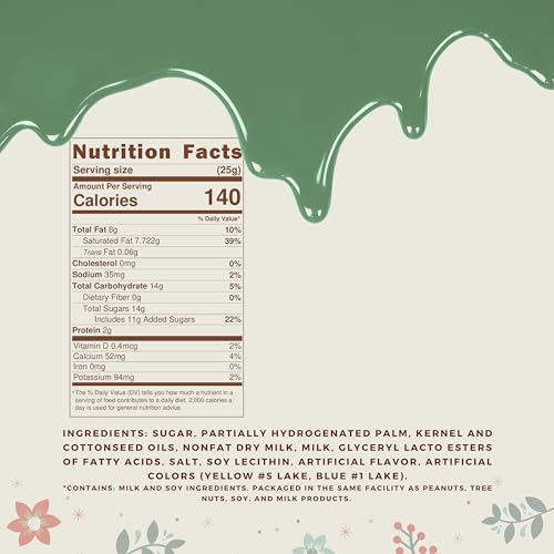 Merckens Chocolate Melting Wafers Bulk Bag Perfect For Dipping, Deserts, Baking And More (1 Pound, Dark Green)