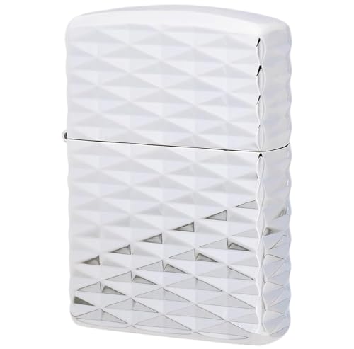 Encendedor Zippo con diseño diamante plateado