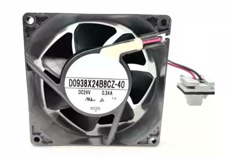 D0938X24B8CZ-40 24V 0.34A 9038 2-Wire Cooling Fan