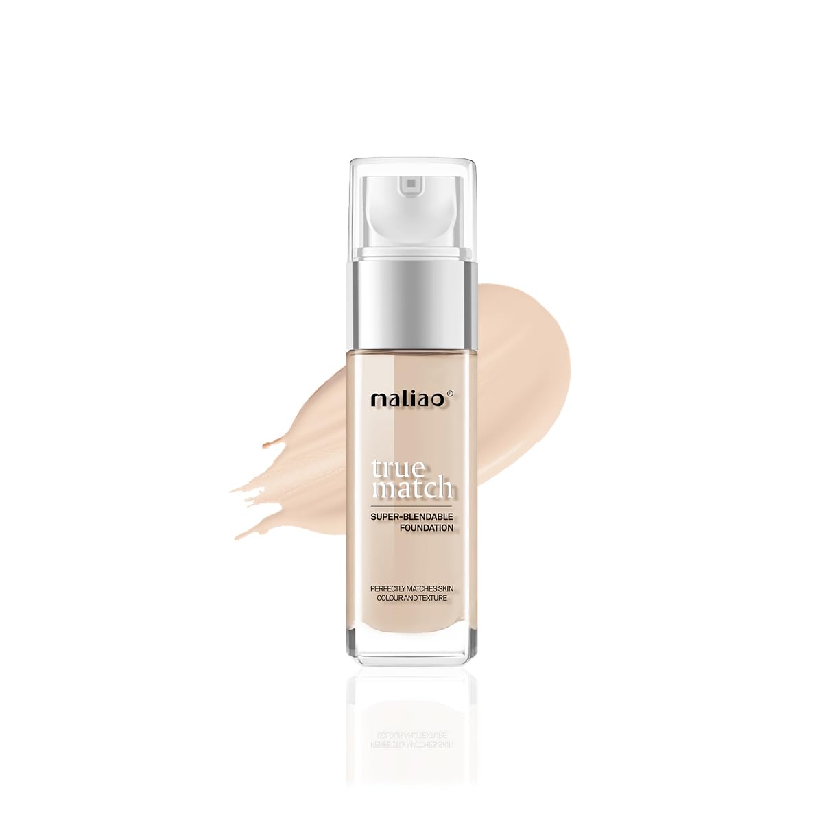 Maliao True Match Super-Blendable Foundation - Perfectly Matched Beauty (WHITE IVORY)-picture-12