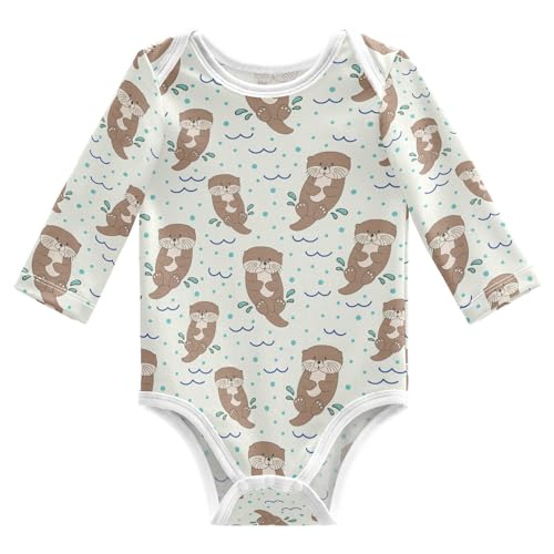 Unisex Baby Long Sleeve Bodysuits Boy Girl Cotton Newborn Outfit Clothes 0-24 Months