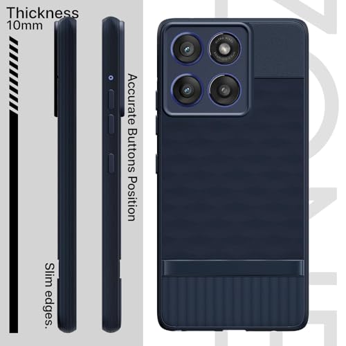 Image of Shockproof Case for Motorola Edge 60 Stylus 5G | Full Camera Protection | TPU Flexible Back Cover for Motorola Edge 60 Stylus 5G (Steel Blue)