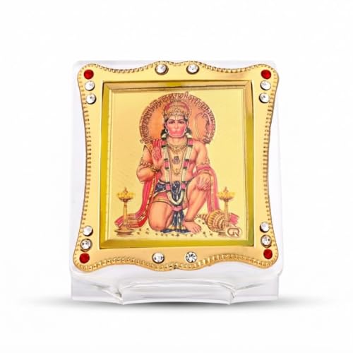 Image of Hanuman Idol Car Dashboard | Showpiece Decor Religious Frame for Pooja, Prayer and Gift