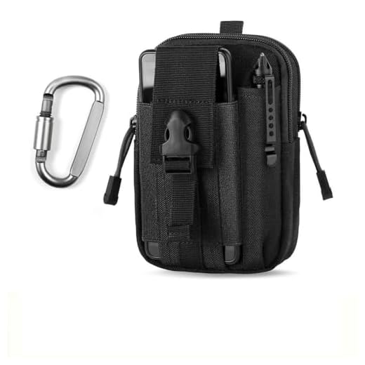 Unigear Gürteltasche Molle EDC 1000D/Multifunktionale Tasche mit Karabinerhaken für Radfahren, Wandern, Bergsteigen Sport Outdoor