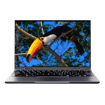 Xixaomiro 2 em 1 Laptop 10.95" Tela Touch 2000 x 1200, SSD 256GB, 16GB RAM, 1TB Expansível, Intel Celeron Quad Core, Wins 11 Core I7, Retroiluminado Teclado, Suporte Caneta Stylus (Prata)