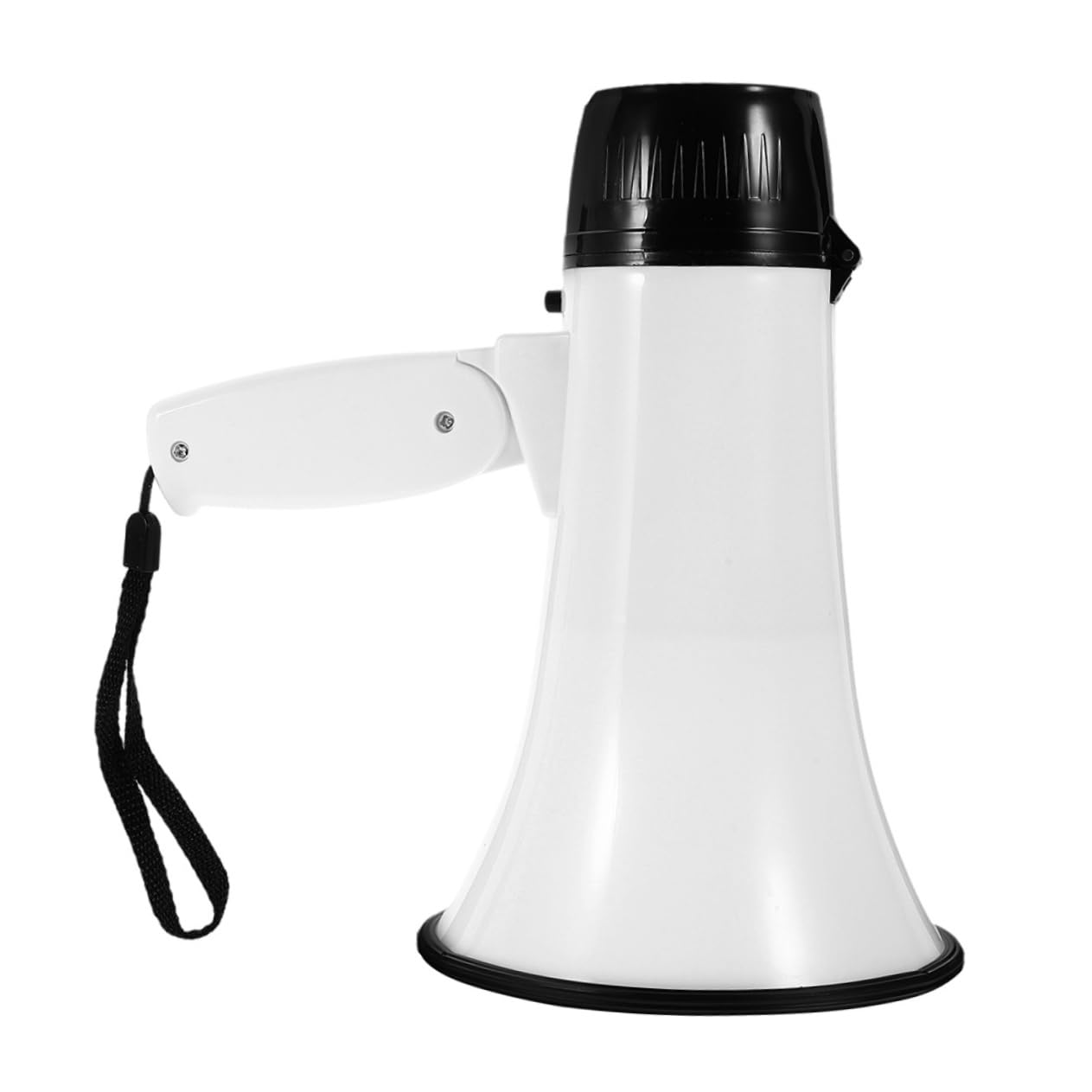 Mipcase 1set Portable Megaphone Battery Operated Loudspeaker with Hand Strap Lightweight Design for Sports Events Rallies and Emergency Communication