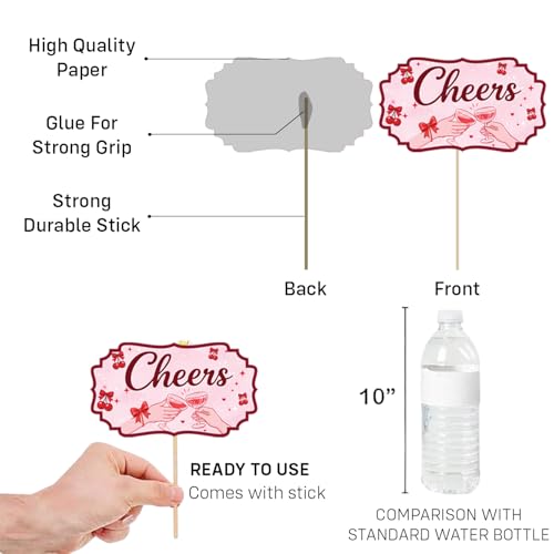 Image of Party Propz Cherry Theme Birthday Decoration Kit -115 Pcs, Birthday Decoration Items with Cherry Theme Props, Happy Birthday Banner, Balloons for Birthday, Birthday Decor Kit for Girls (Cardstock)