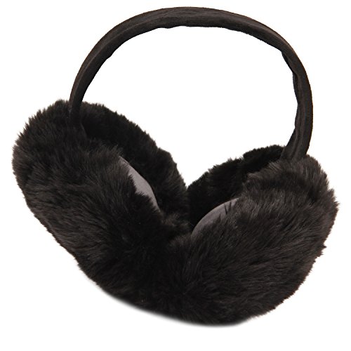 Image of FabSeasons Faux Fur Winter Outdoor Accessory Foldable Ear Muffs /Warmer for Girls & Women for protection from Cold, Ideal Head /Hair Accessory during winters