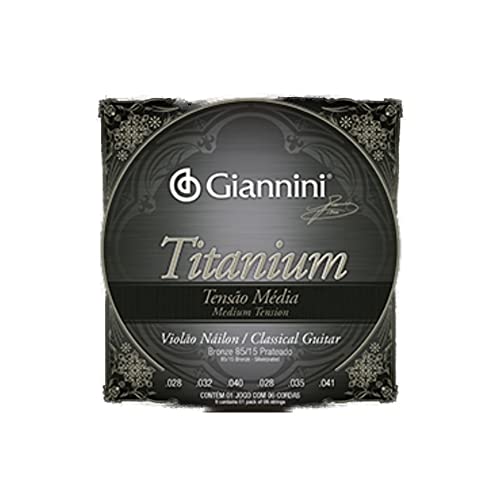 Encordoamento Giannini Titanium para Violão Nylon GENWTM