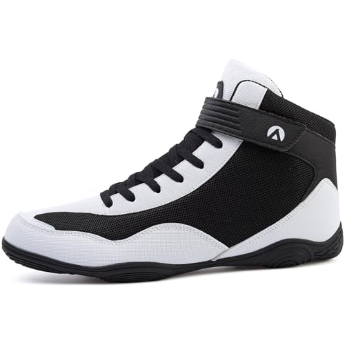 dimaiglobal men39s wrestling shoe fitness sneaker boxing shoes zero drop sole high top fighting shoes taekwondo karate martial arts training shoes