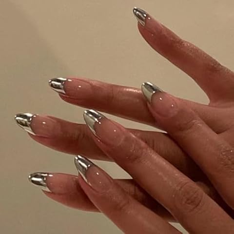 KAVI'S Glitter Pink Stiletto Press on Nails Cover