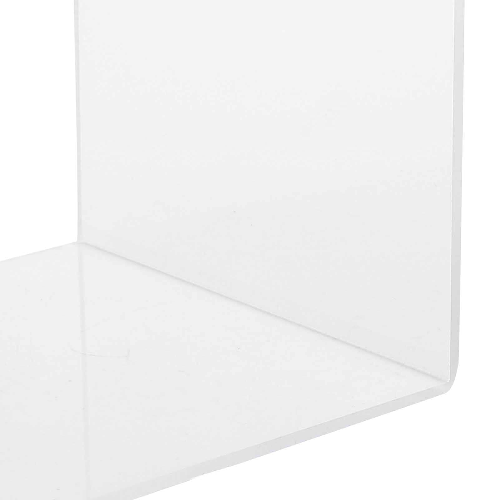 Snufeve6 Desktop Organizer, 2Pcs File Bookend Acrylic Material Thick and Durable for CD/DVD/magazines for Books - Image 2