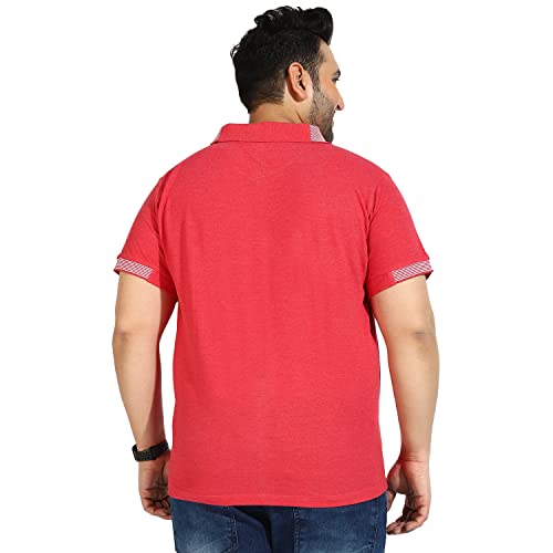 Image of CAHOOT Instafab Plus Men's Polo Neck Half Sleeve Regular Fit T-Shirt for Casual Wear | Modern Clothing T-Shirt Crafted with Comfort Fit and High-Performance for Everyday Wear