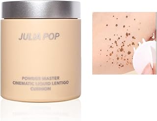 Liquid Freckle Pen Natural Lifelike Freckle Stamp Air Cushion Waterproof and Long Sweat-proof Lasting Freckle Pen Makeup for Natural Effortless Sunkissed Makeup (Light Brown)